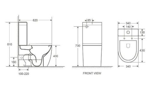 Унитаз напольный с бачком WeltWasser WW MERZBACH 001MT-GR (10000003725) серый с сиденьем микролифт безободковый душевой смыв - фото 2