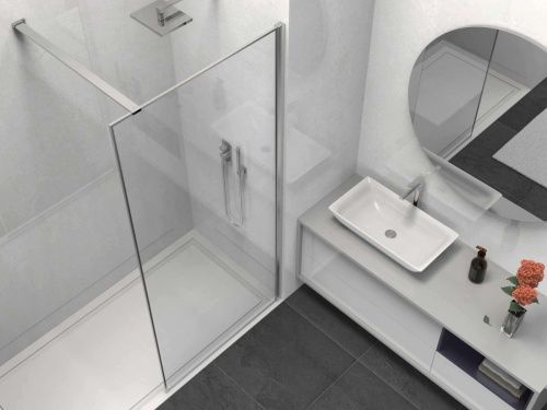 Душевая перегородка Vincea Walk in HS VSW-1HS900CL 90х200 стекло прозрачное профиль хром - фото 3