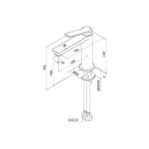 Смеситель IDDIS Parker PARGM00i01 на раковину графит - фото 5
