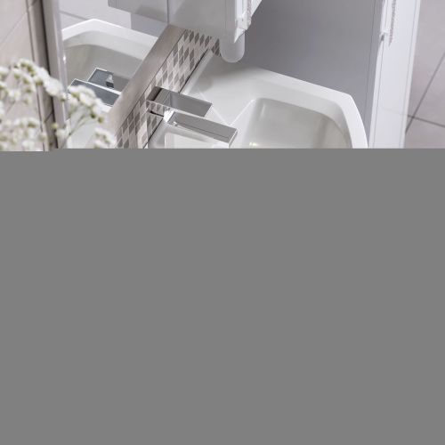 Тумба с раковиной Alavann Vittoria ALV1014000 70х40 напольная цвет белый - фото 3