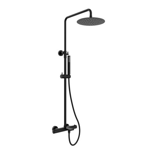 Душевая стойка Vincea Vogue VSFS-1V1TMB настенная цвет черный с термостатом - фото 2