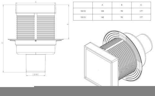 Душевой трап Logan L006-100-VERTICAL в пол - фото 5