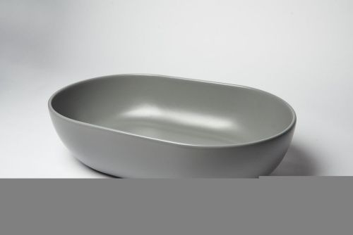 Раковина из сантехнического фарфора Galassia Dream 7308GM 60х40 накладная цвет серый - фото 3