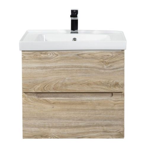 Тумба под раковину Art&Max TECHNO AM-Techno-600-2C-SO-LW823 60х50 подвесная цвет коричневый - фото 2