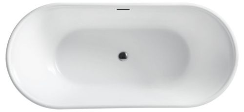 Ванна акриловая BelBagno BB402-1700-790 170х80 отдельностоящая овальная с ножками - фото 2