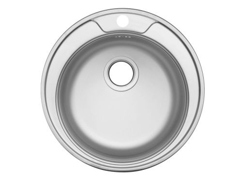 Кухонная мойка Ukinox Фаворит FAL490 -GT8K 0C 50х50 цвет нержавеющая сталь поверхность полированная - фото 2