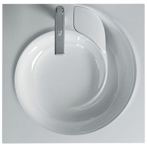 Раковина из искусственного камня Jorno 4627173210140 60х60 накладная цвет белый - фото 2