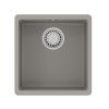 Кухонная мойка LeMark Sinara 400-u 9910063 40х40 цвет серый поверхность матовая