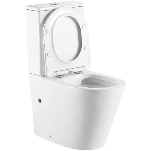 Унитаз-компакт напольный с бачком Тритон Corso Щ0000057974 белый с сиденьем микролифт безободковый каскадный смыв - фото 5