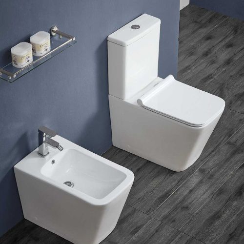 Унитаз напольный с бачком Vincea Q-Line VT2-12 белый с сиденьем микролифт безободковый душевой смыв - фото 2