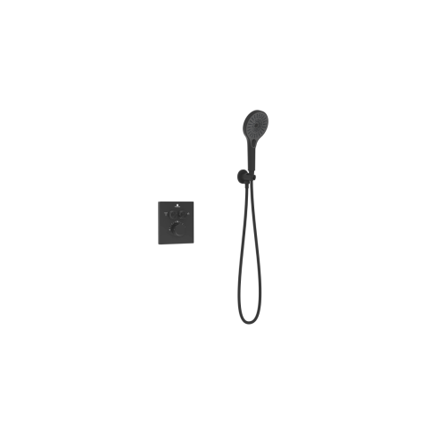 Душевая система Vincea Inspire VSFW-3I21MT5MB встраиваемая в стену цвет черный с термостатом - фото 3