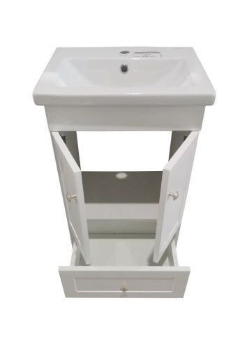 Тумба под раковину Corozo Техас SD-00000994 50х40 напольная цвет белый - фото 5
