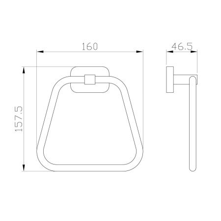 Кольцо для полотенец Wonzon & Woghand GRAFFITY WW-9313-BN