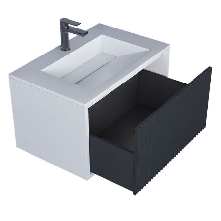 Тумба под раковину Uperwood Next Premium 3930205150 70х50 подвесная цвет серый/белый