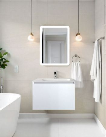 Тумба под раковину Art&Max Latina AM-Latina-600-1C-SO-BM 60х50 подвесная цвет белый