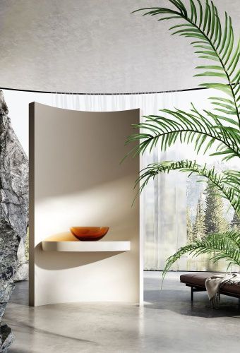 Раковина из полиэфирной смолы Abber KRISTALL AT2806Opal 40х40 накладная цвет коричневый без отверстий под смеситель - фото 3