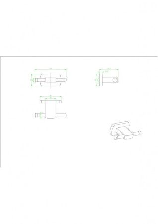 Крючок CeramaLux Azzuro 95601