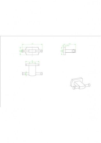 Крючок CeramaLux Azzuro 95601 - фото 2