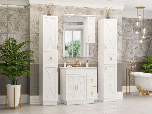 Зеркало-шкаф Misty Амбра П-Амб0280-0322ЯП 80х100 подвесной - фото 5