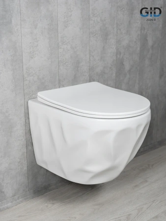 Унитаз подвесной Gid Tornado 62263Y белый с сиденьем микролифт безободковый смыв торнадо