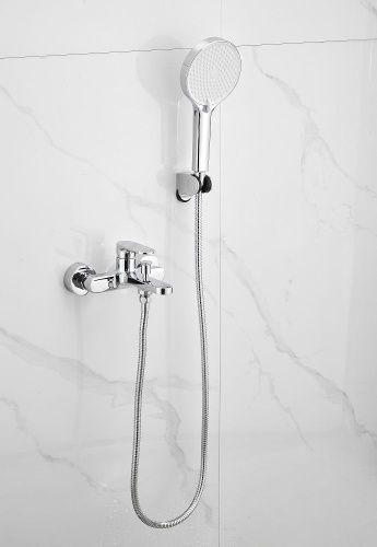 Смеситель для ванны и душа BELZ B61713 настенный хром - фото 3