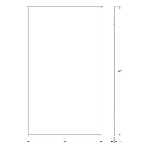 Зеркало Evoform Comfort BY 0941 70х120 подвесное - фото 2