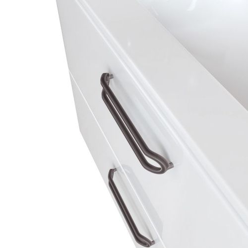 Тумба с раковиной Iddis Brick BRI80WFi95K 80х50 напольная цвет белый - фото 4