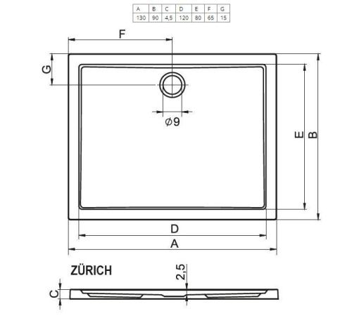 Ванна акриловая Riho Rethink B109001105 190х90 пристенная прямоугольная - фото 2
