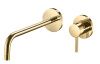 Смеситель для раковины Paffoni Light LIG006HG70 встраиваемый в стену золото