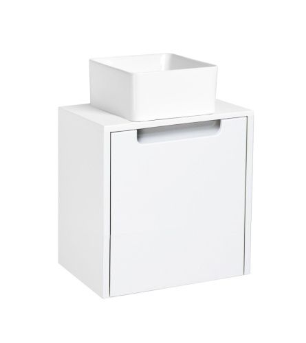 Тумба под раковину Runo БАРИ 00-00001975 40х40 подвесная цвет белый - фото 2
