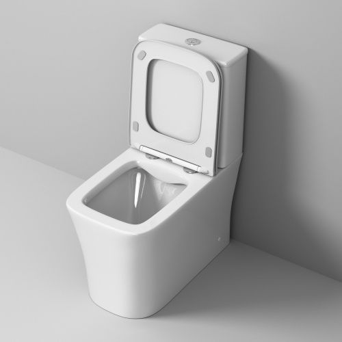 Унитаз напольный с бачком Grossman Classic GR-4467S белый с сиденьем микролифт безободковый каскадный смыв - фото 4