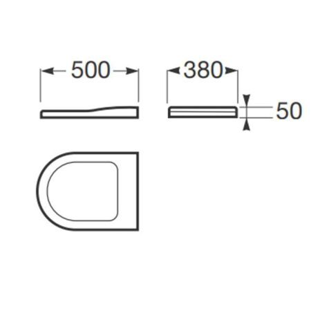 Крышка сиденье для унитаза Armani Roca Baia 7.801C.3.291.B