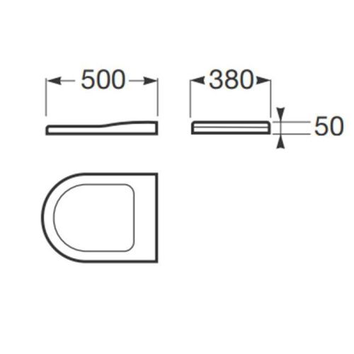 Крышка сиденье для унитаза Armani Roca Baia 7.801C.3.291.B - фото 2