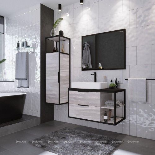 Шкаф-пенал Grossman Лофт 304002 40х140 подвесной цвет бежевый - фото 2