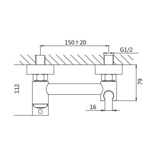Гигиенический душ со смесителем Shevanik S107C белый - фото 3
