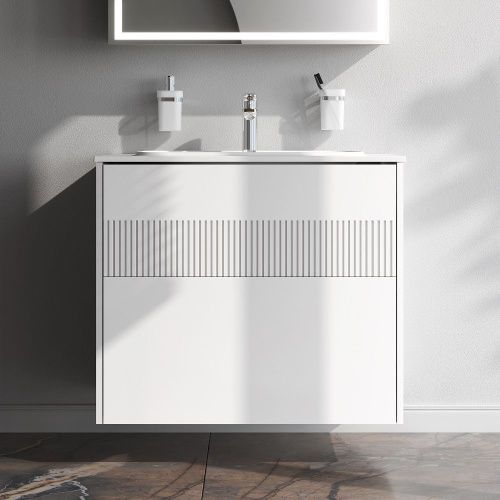 Тумба под раковину Am.Pm Func M8FFUX0802WM 80х50 подвесная цвет белый