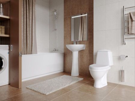 Раковина из сантехнического фарфора Santeri Соната 131112S0011B0 50х50 подвесная цвет белый 1 отверстие под смеситель