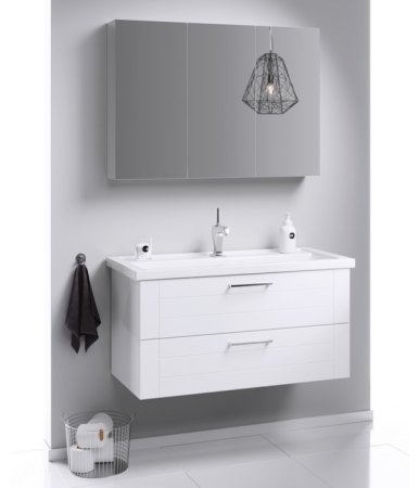 Тумба под раковину Aqwella Y MAN01102 100х50 подвесная цвет белый