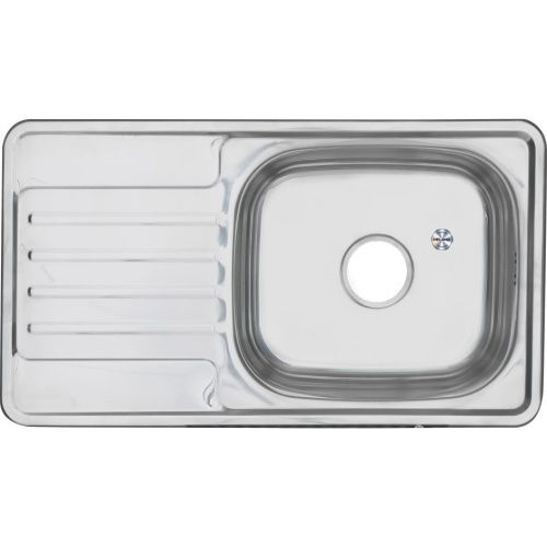 Кухонная мойка Melana 221 t (*10) 75х40 цвет хром поверхность полированная