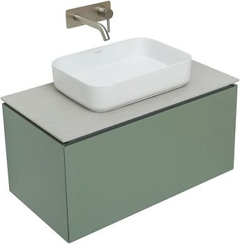 Тумба под раковину Allen Brau Infinity 1.21002.CGM 80х50 подвесная цвет зеленый