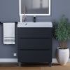 Тумба под раковину Uperwood Tanos 291020333 70х50 напольная цвет черный