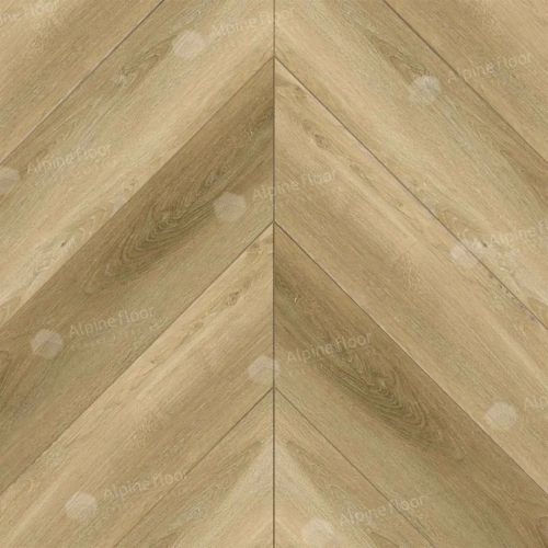 SPC ламинат Alpine Floor Chervon Alpine ECO 18-17 MC Grazioso Chevron толщина 0.5 см 43 класс 600х127 - фото 4
