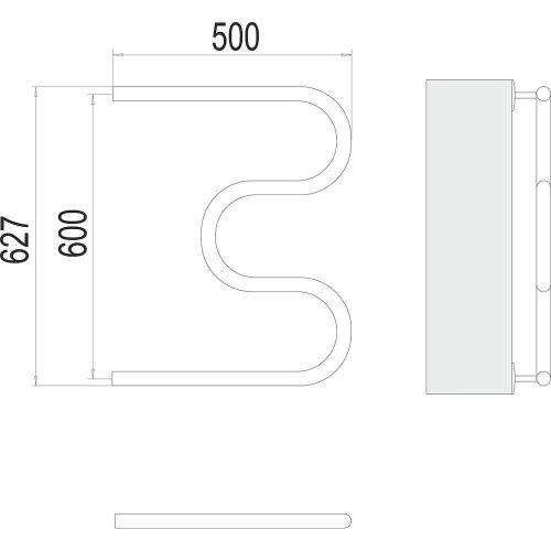 Полотенцесушитель водяной Terminus 4620768880537 50х65 хром - фото 3