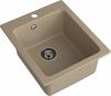 Кухонная мойка Granfest Praktik P-505 песочный 50х45 цвет бежевый поверхность матовая