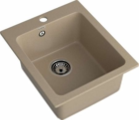 Кухонная мойка Granfest Praktik P-505 песочный 50х45 цвет бежевый поверхность матовая