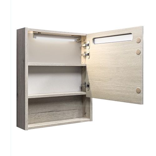 Зеркало-шкаф Comforty Марио 00-00015518CF 60х70 подвесной цвет бежевый - фото 5