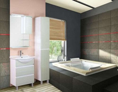 Тумба под раковину Onika Элита 106121 60х30 напольная цвет зеленый/белый - фото 2