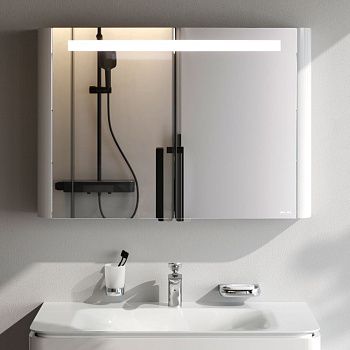 Зеркало-шкаф Am.Pm Sensation M30MCX1001WG 100х70 подвесной цвет белый