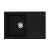 Кухонная мойка LeMark Imandra 760 9910025 75х50 цвет черный поверхность матовая