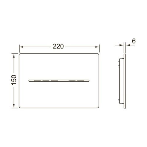 Клавиша смыва механическая Tece TECESolid 9240451 цвет хром - фото 2